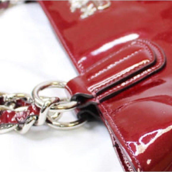COACH 2011 Chelsea Wine Patent Leather Shoulder Tote Bag (18770) NWT - Picture 8 of 15